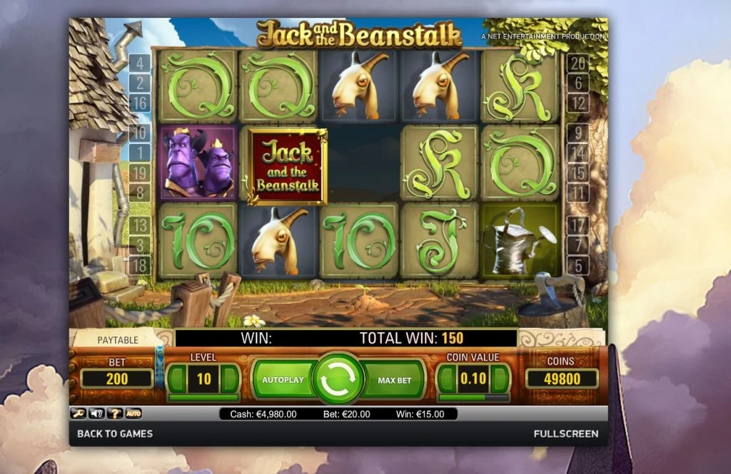 Danske Casinoer Jack og the Beanstalk simba games