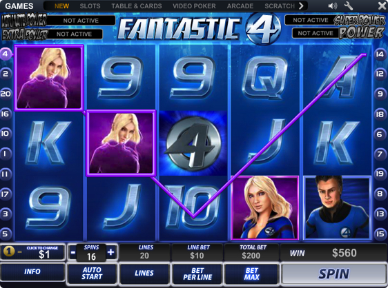 fantastic four bet365 casino